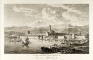 CASSAS, LOUIS FRANCOIS: VIEW OF SPLIT AND ITS QUARANTINE HOSPITAL